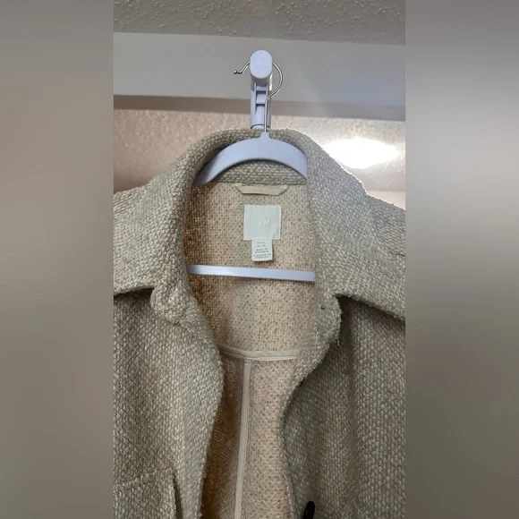 H&M Cream Textured Jacket - Picture 5 of 16